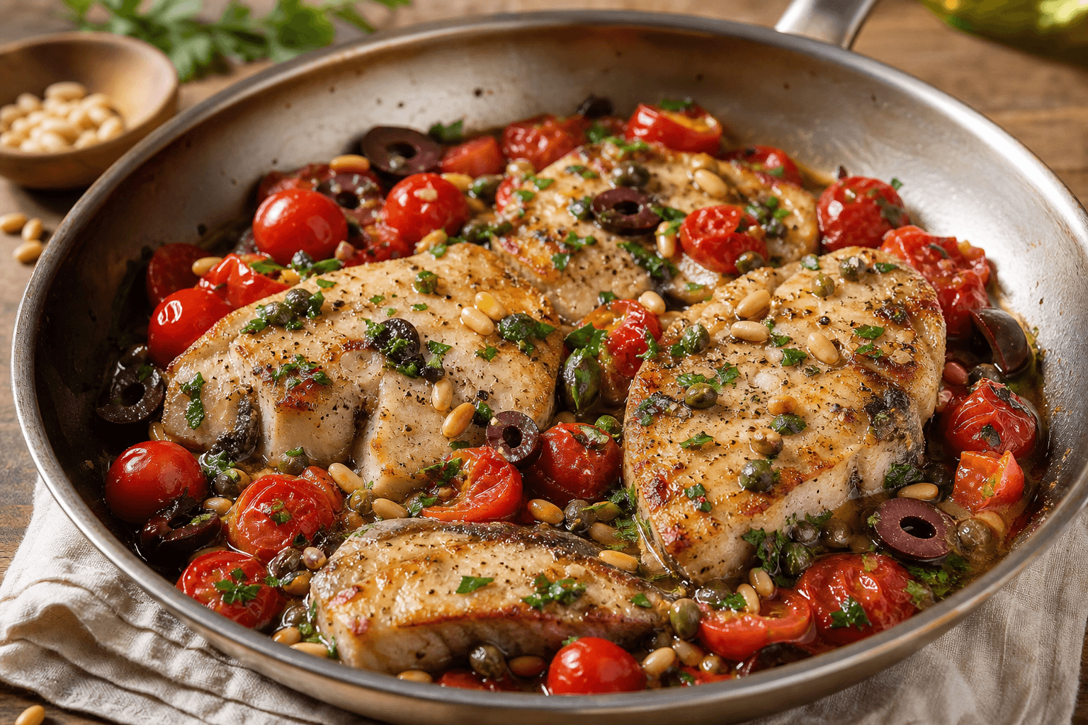 Sicilian-Style Swordfish